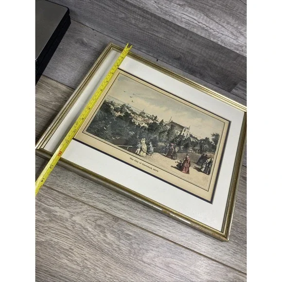 1870 Antique COLOR Print  / CITY OF CLEVELAND, OHIO - Picture 8 of 9